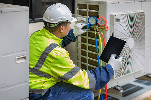Professional Ductwork Repair technician working in Bunker Hill, IL